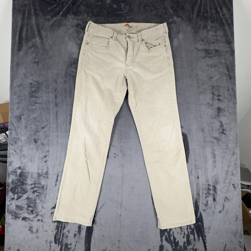 Tommy Bahama Boracay Pants Mens 33x32 Khaki Tan Straight Leg 5-Pocket Casual